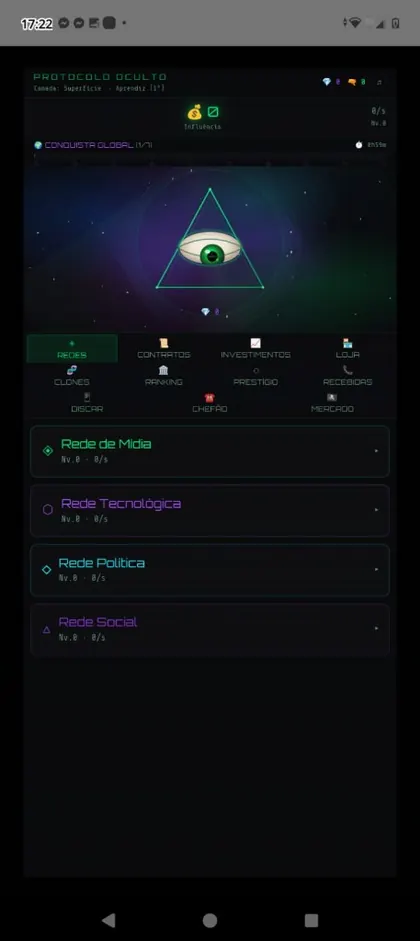Illuminati Control Game — redes e influência
