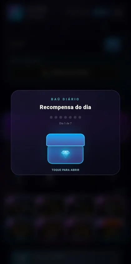 Baú diário de recompensas